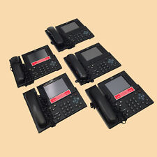Set of 5 Cisco VoIP Video Conference Business Phones CP-9971 IP Black picture