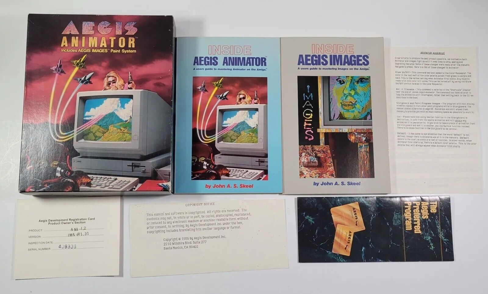 Amiga Aegis Animator Paint System Manuals and Paperwork-Commodore-No Discs   