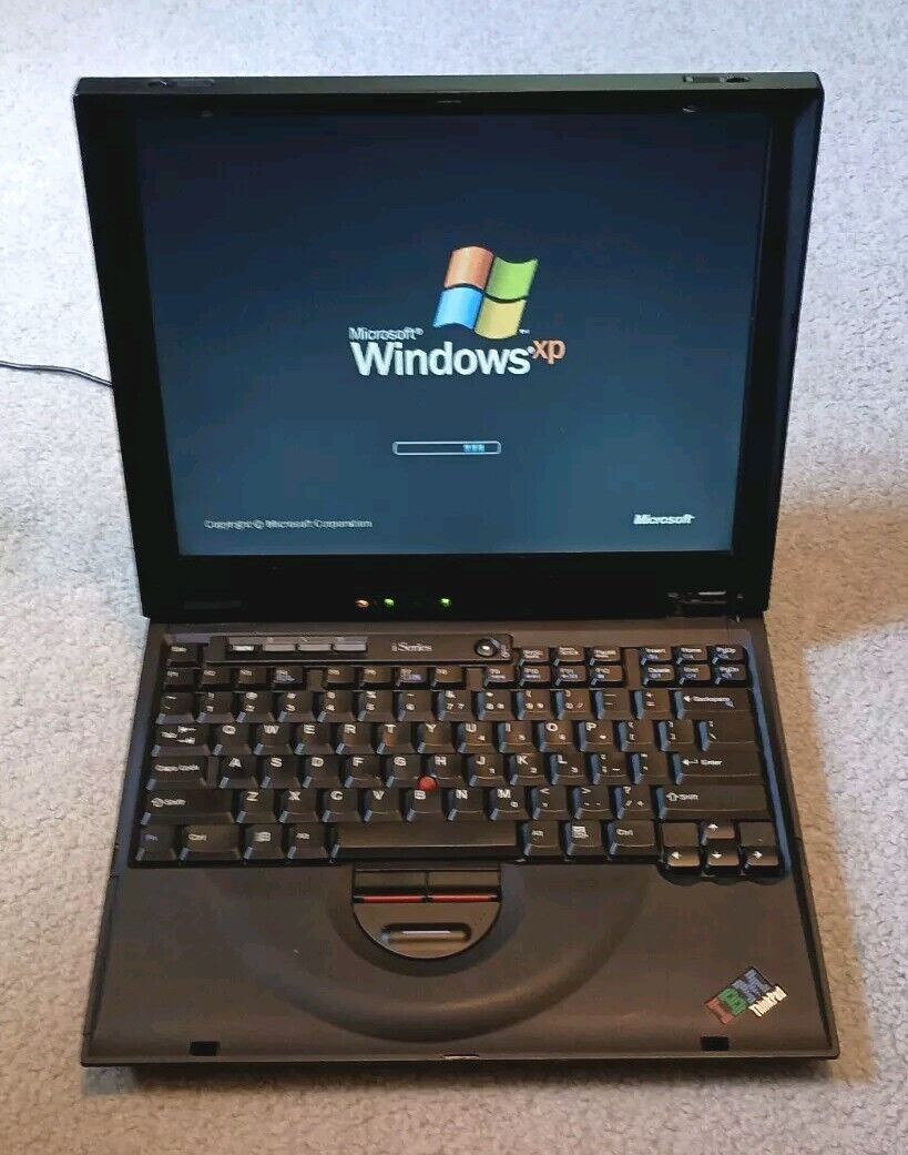 Vintage IBM ThinkPad i Series Laptop - Windows XP - No AC Adapter