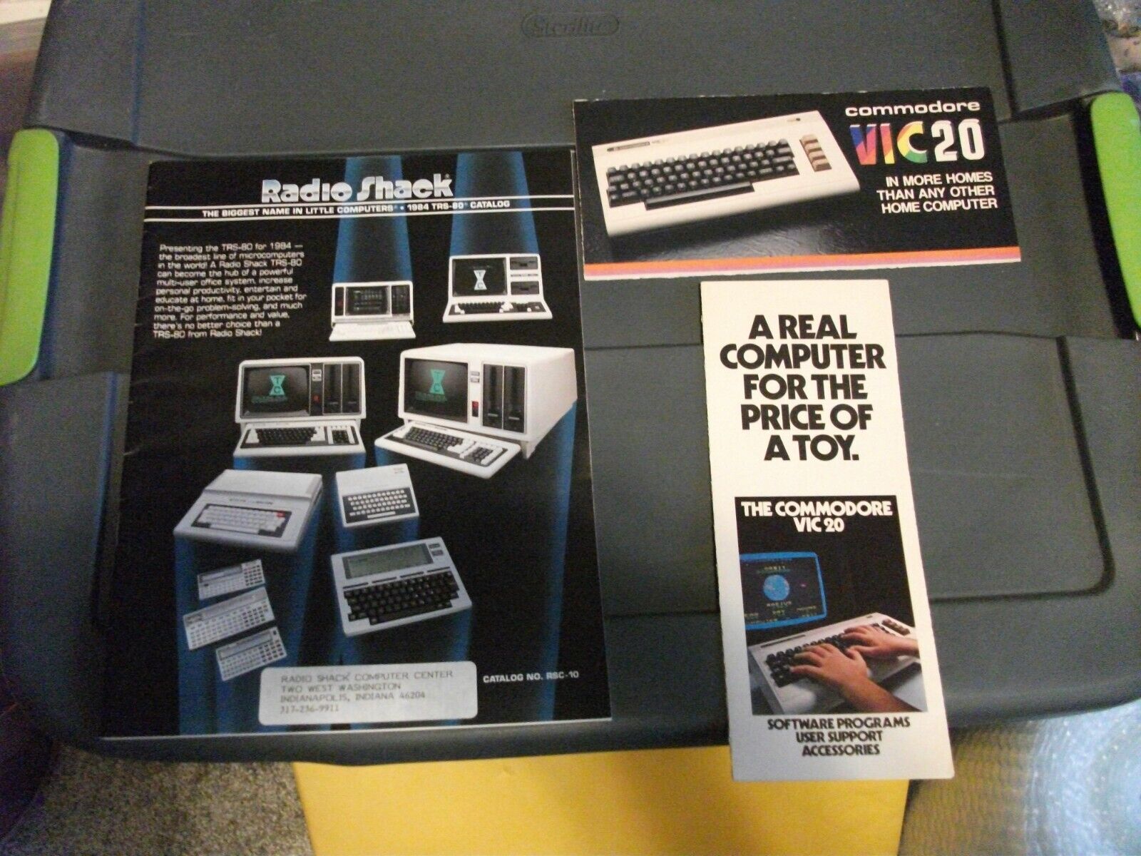 Lot Of 3 Vintage Computer Catalogs Pamphlets Commodore VIC 20 TRS-80 Radio Shack