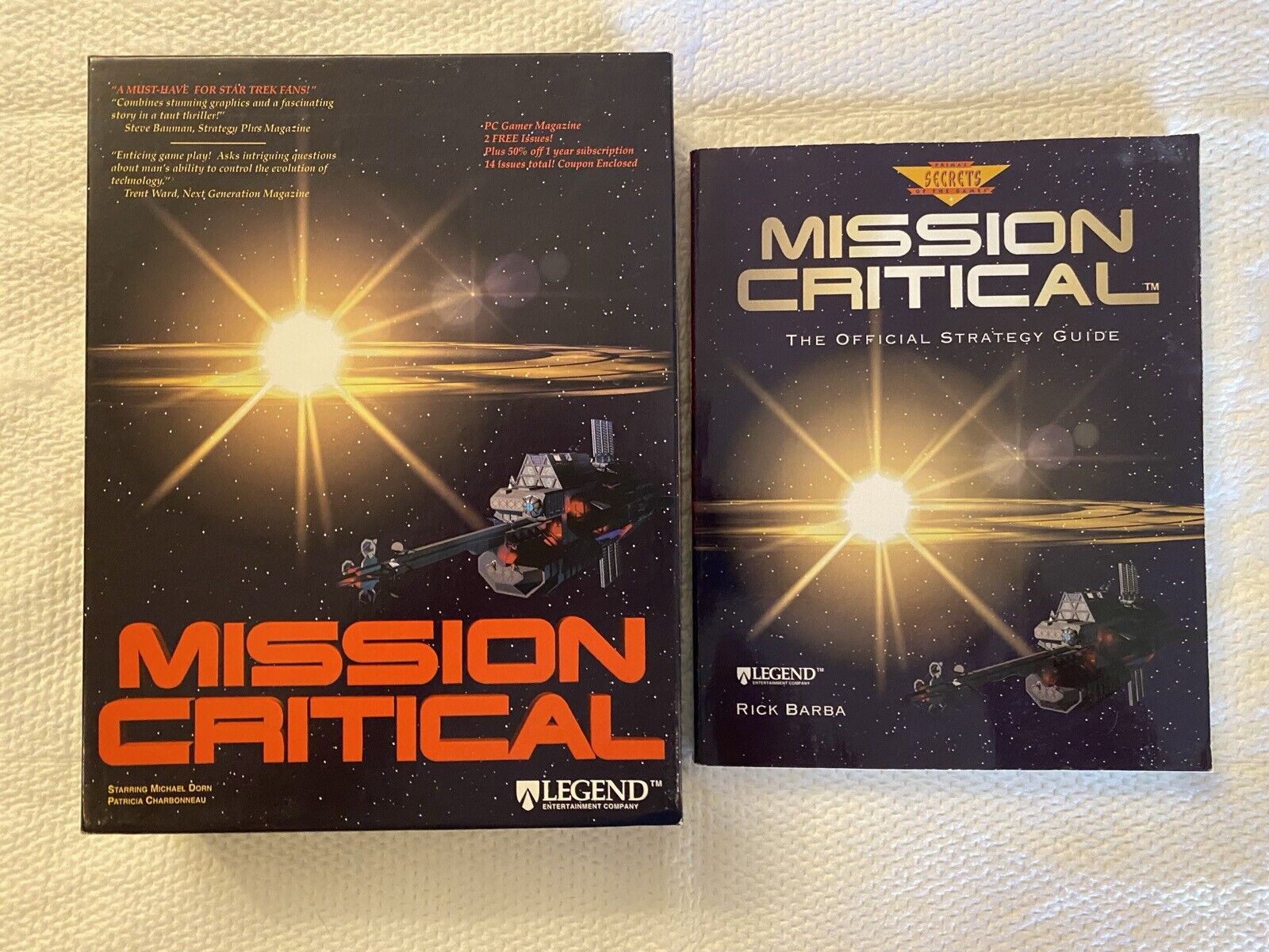 Mission Critical (PC 1995) Vintage Game plus Guidebook