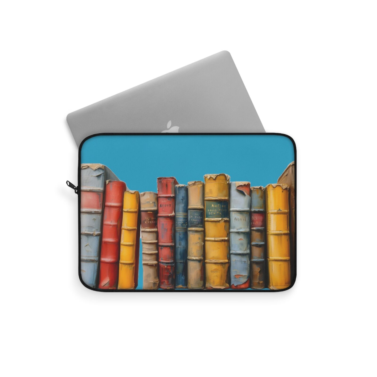 Vintage Books Laptop Sleeve in Turquoise