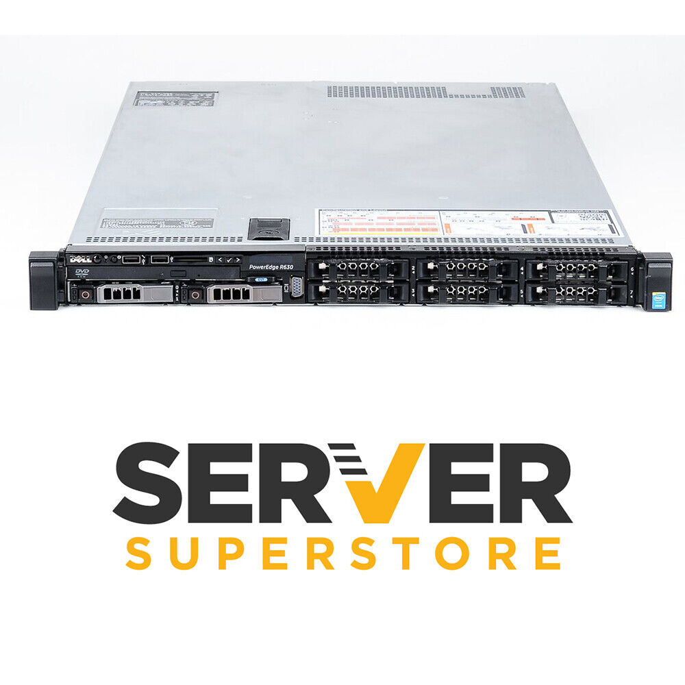 Dell Poweredge R630 Server 2x E5-2620 V4 =16 Cores | S130 | 32GB RAM | 2x trays