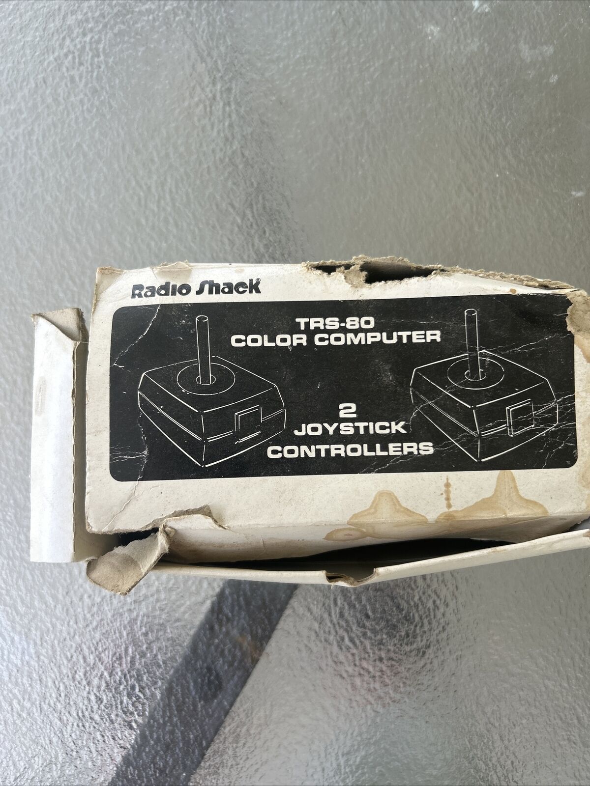 VINTAGE TRS-80 Radio Shack 2 Joystick Controllers 26-3008 Original Box