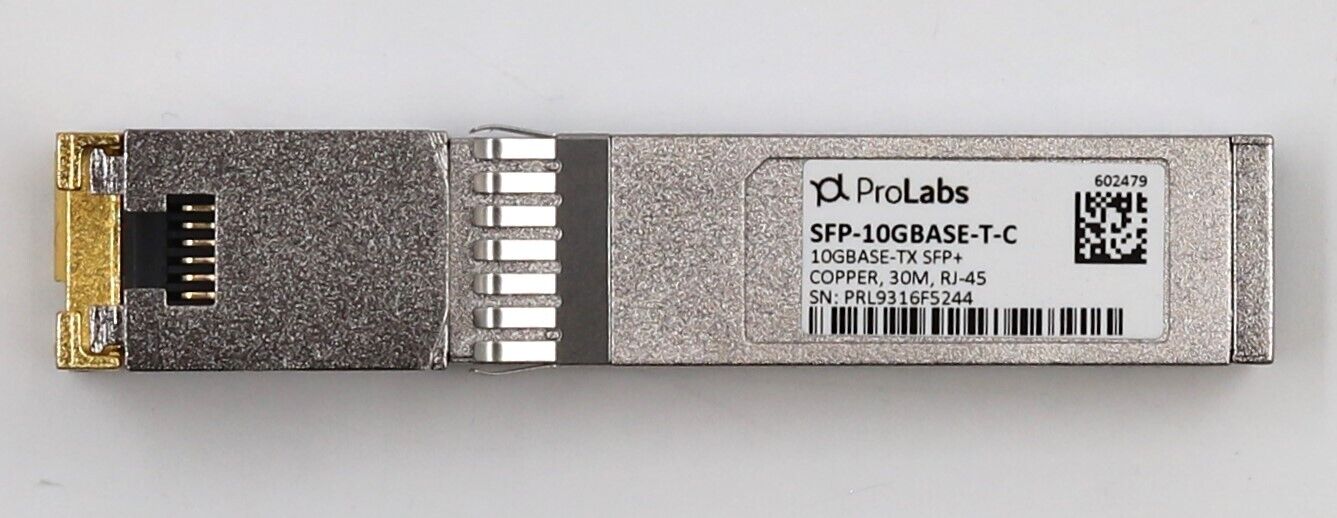 ProLabs 10GBase-TX SFP+ RJ-45 Copper Transceiver Module P/N: SFP-10GBASE-T-C