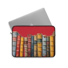 Vintage Books Laptop Sleeve in Dark Red picture