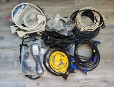 LOT of 39 Vintage Old Stock Computer Cords Serial Cables Pin DVI VGA picture