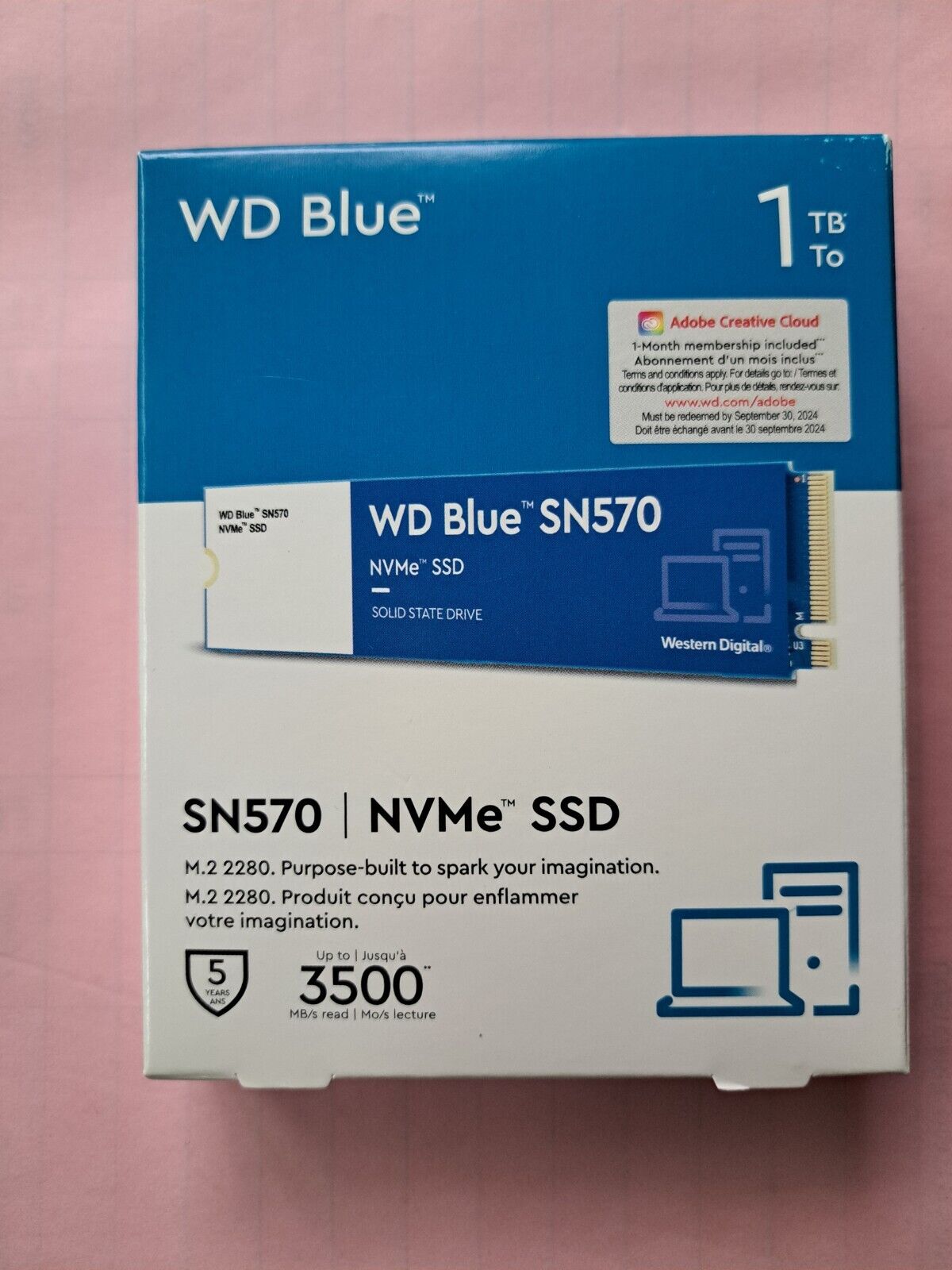 Western Digital SN570 NVMe 1TB SSD - SN570 NVMe (Blue) SHIPS FAST