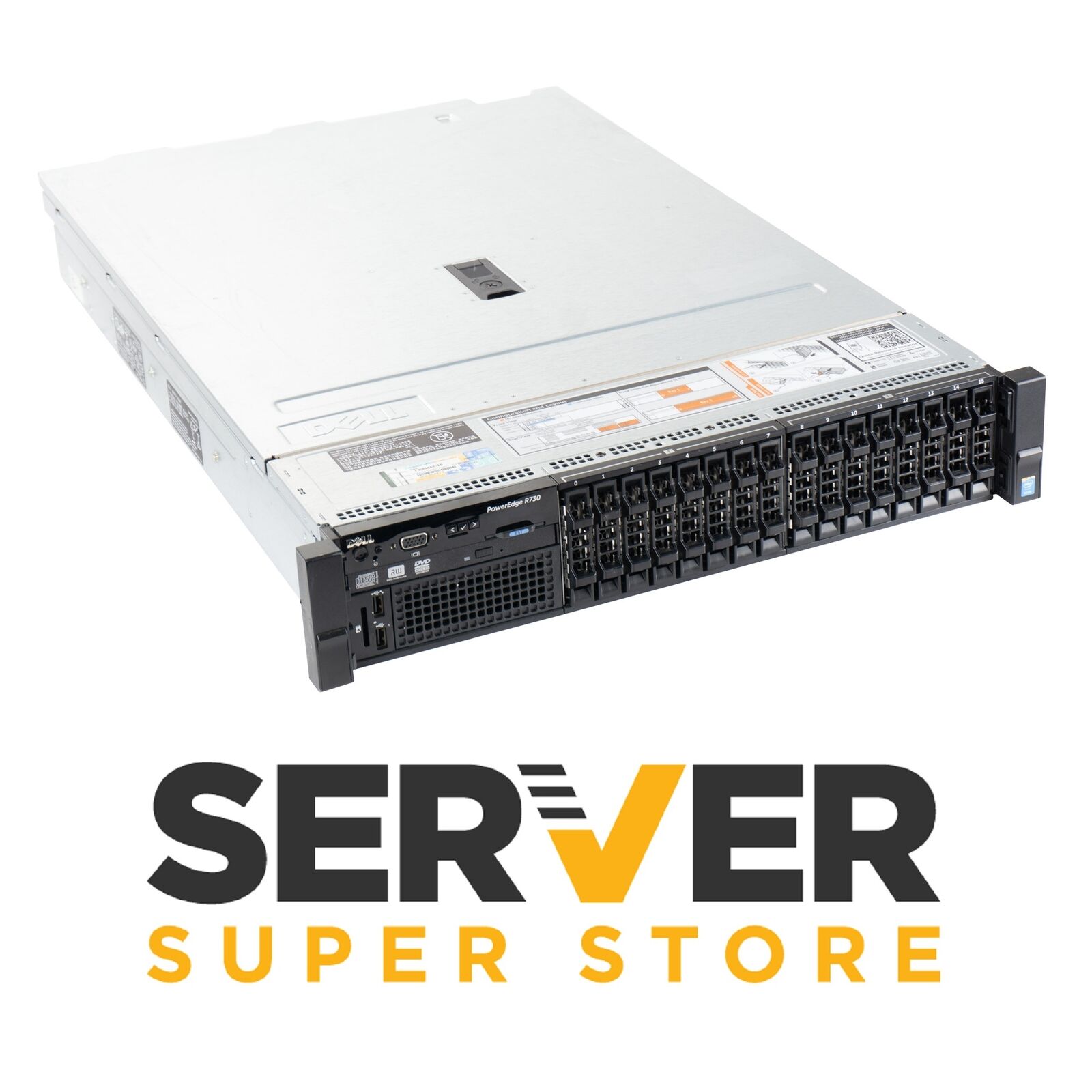 Dell PowerEdge R730 Server 2x E5-2690 V3 2.6GHz = 24 Cores H730 128GB RAM