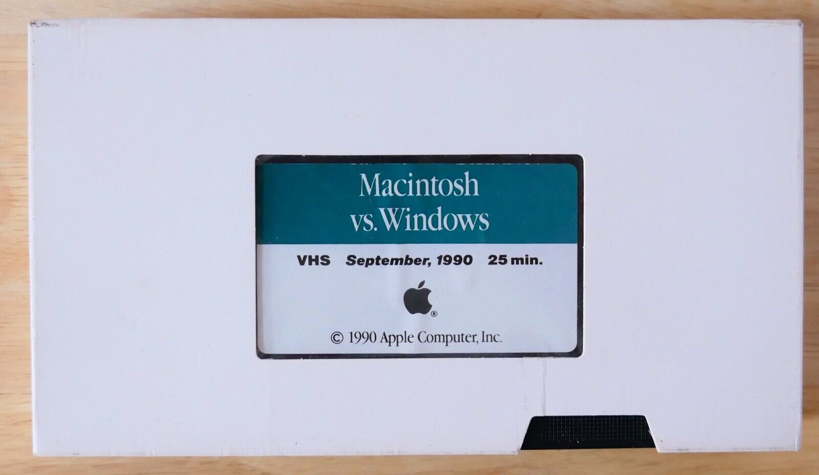 Vintage Apple Macintosh vs Windows VHS Tape 1990