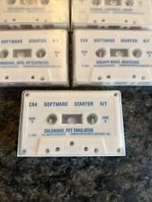5-Commodore 64 Vintage Software Starter Kit Cassettes With Case VG Condition. picture