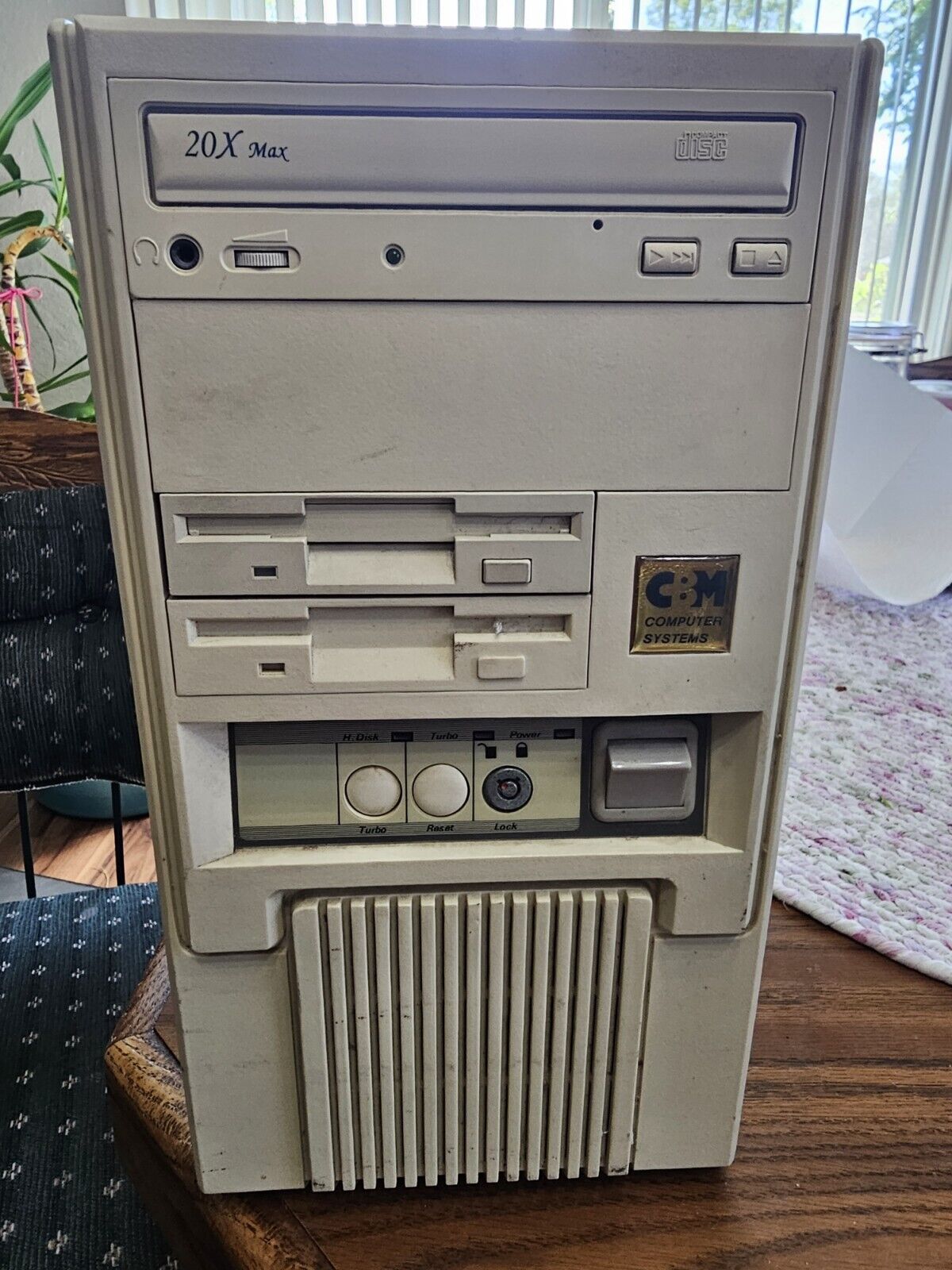 Vintage Retro Desktop PC tower 386 AT 486