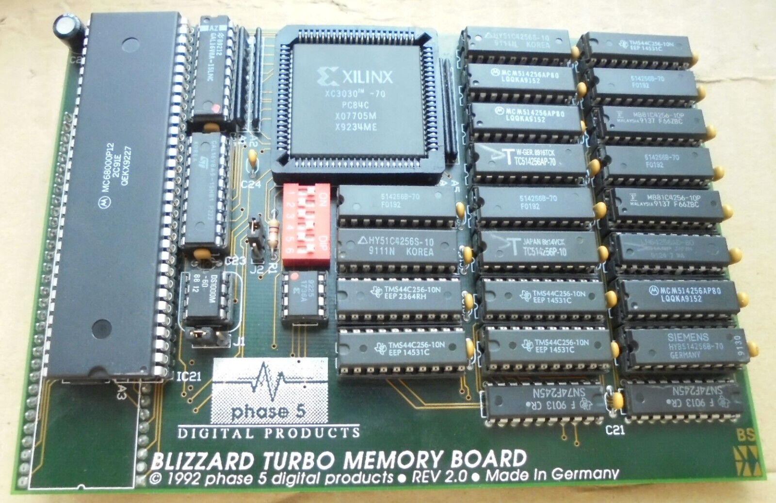 Tested 14MHz Amiga Blizzard Turbo Memory Board, 2+0,5MB fastRAM, install disk