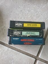 Vintage Tandy TRS-80 Radio Shack Games 1983 BUSTOUT 1980 Dino Wars Super Pitfall picture