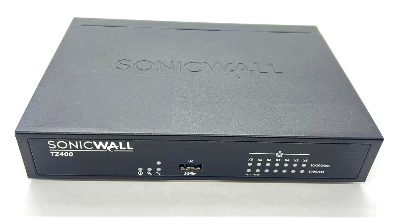 SonicWall TZ400 Security Appliance - APL28-0B4 Firewall / NO POWER SUPPLY