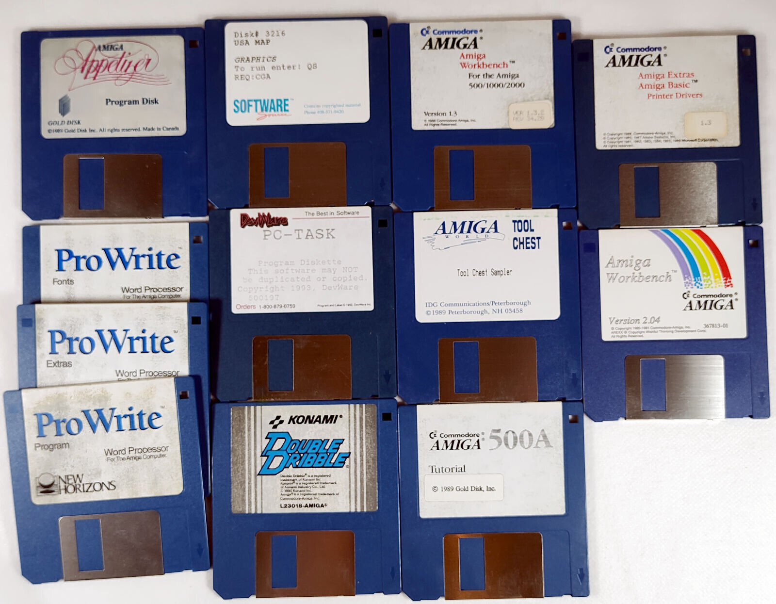 Amiga Disks - ProWrite Workbench Double Dribble Demo Disk AmigaWorld Tool Chest