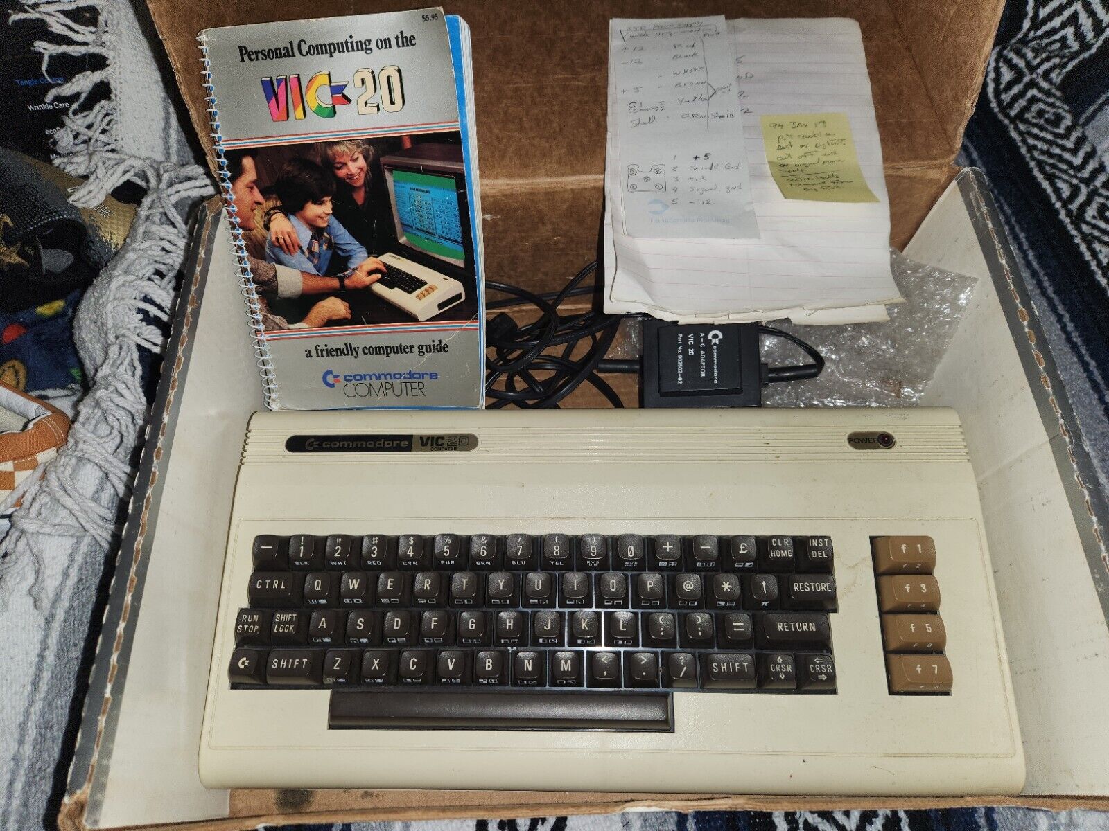 Vintage Commodore VIC 20 In Box Sold As Is 