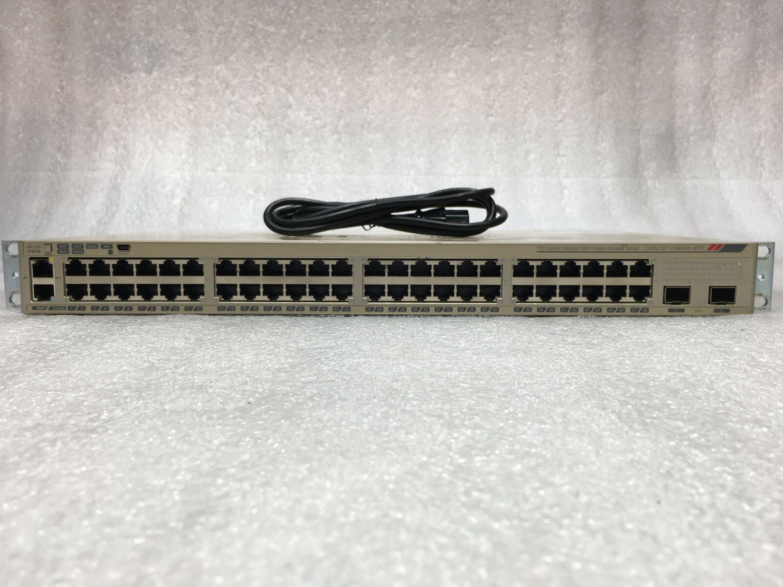 Cisco Catalyst C6800IA-48TD 48-Port Switch 2x 10G SFP+ FlexStack Plus TESTED