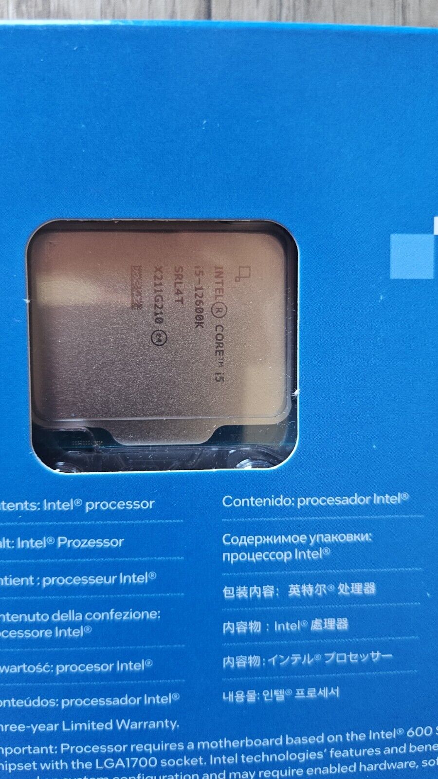 Intel Core i5-12600K Processor (4.9 GHz, 10 Cores, FCLGA1700) Box -...