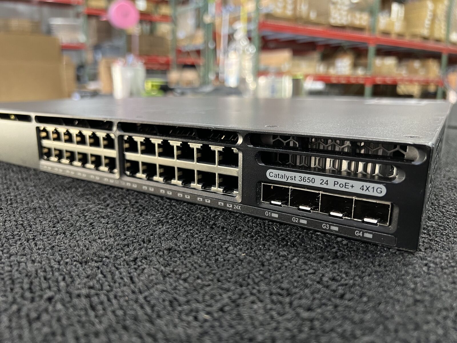 Cisco Catalyst 3650 24 Port PoE 4x1G Uplink LAN Base WS-C3650-24PS-L