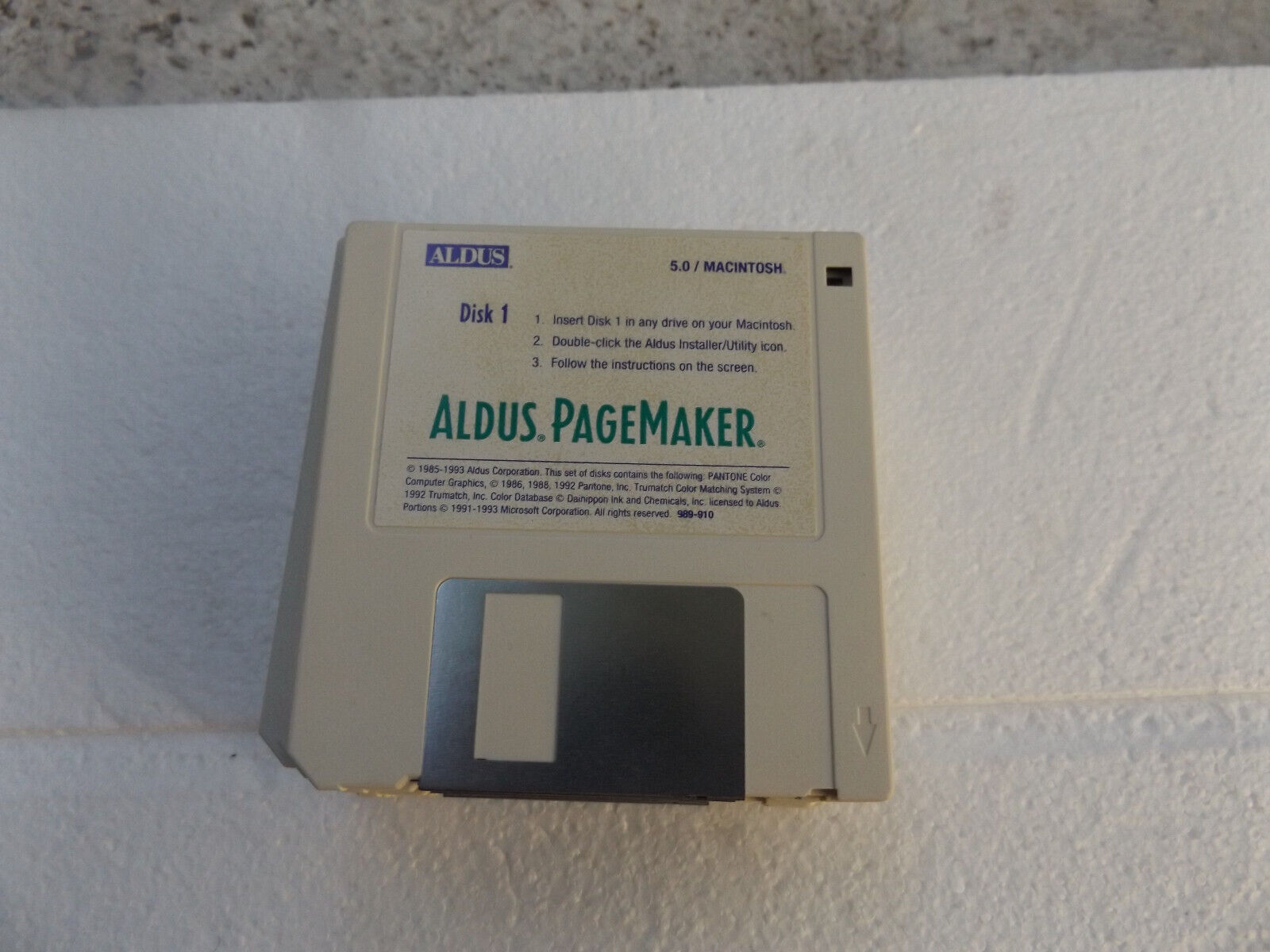 Vintage Aldus Pagemaker 5.0 for Mac on 13 3.5
