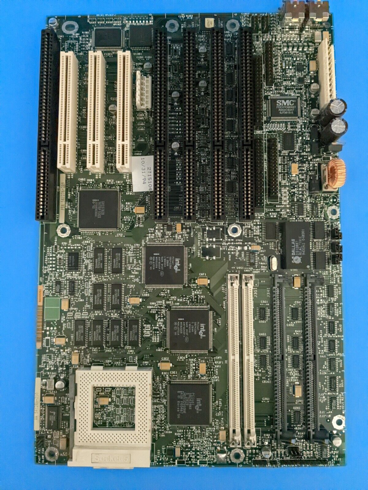 Vintage Motherboard w/ Socket 5 CPU PB 618916-003 ISA intel PCI S82433NX (B209)