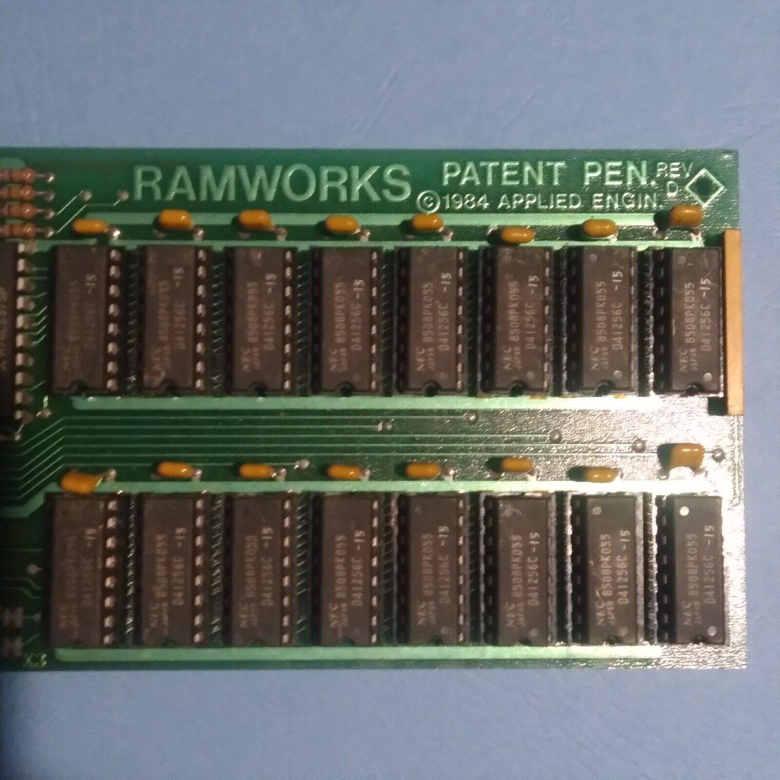 Apple iie Ramworks Card Applied Eng. Vintage Memory 8 Bit buss Interface Retro