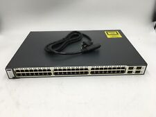 Cisco WS-C3750-48TS-E Catalyst 3750 48-Port 10/100 & 4-Port SFP Network Switch picture
