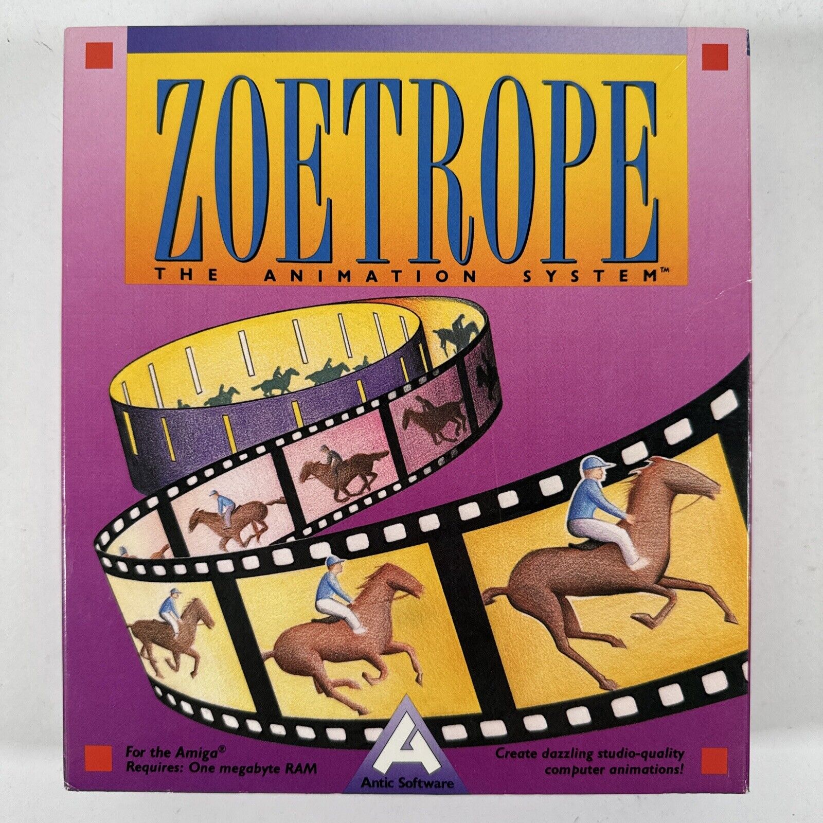Amiga Antic Software Zoetrope Animation System Game One Megabyte RAM AG025I