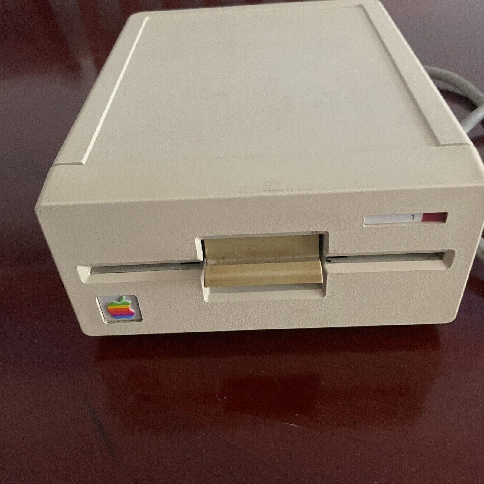 Vintage Apple A9M0107 5.25 Floppy Disk Drive External white for Macintosh AS IS
