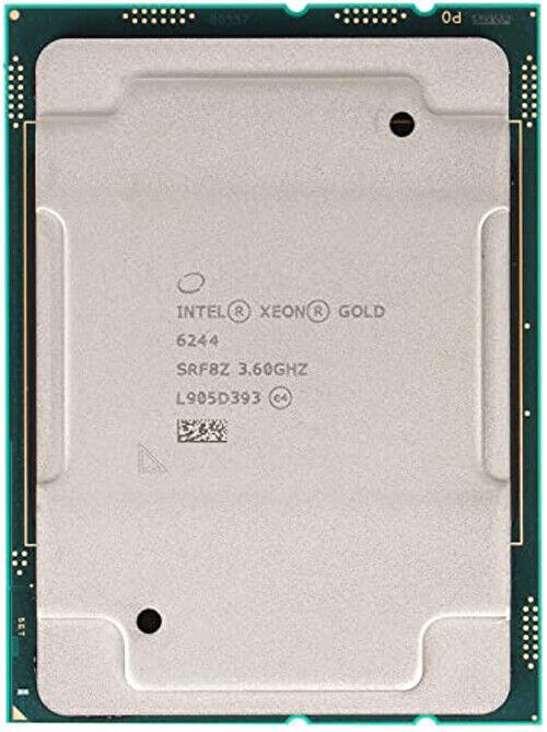 Intel Xeon Gold 6244 SRF8Z 3.60GHz 24.75MB 8-cores LGA3647 CPU server
